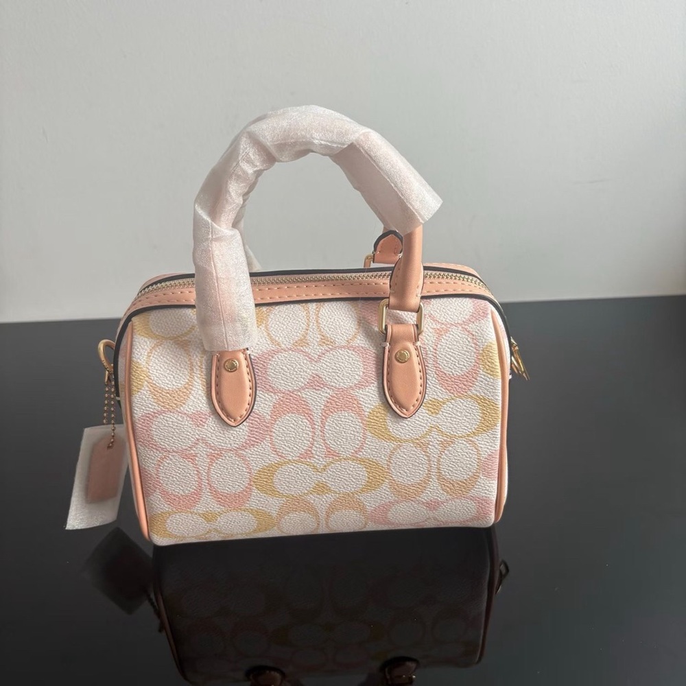 Coach Peach Sorbet Ombré Mini Satchel - Picture 4 of 9